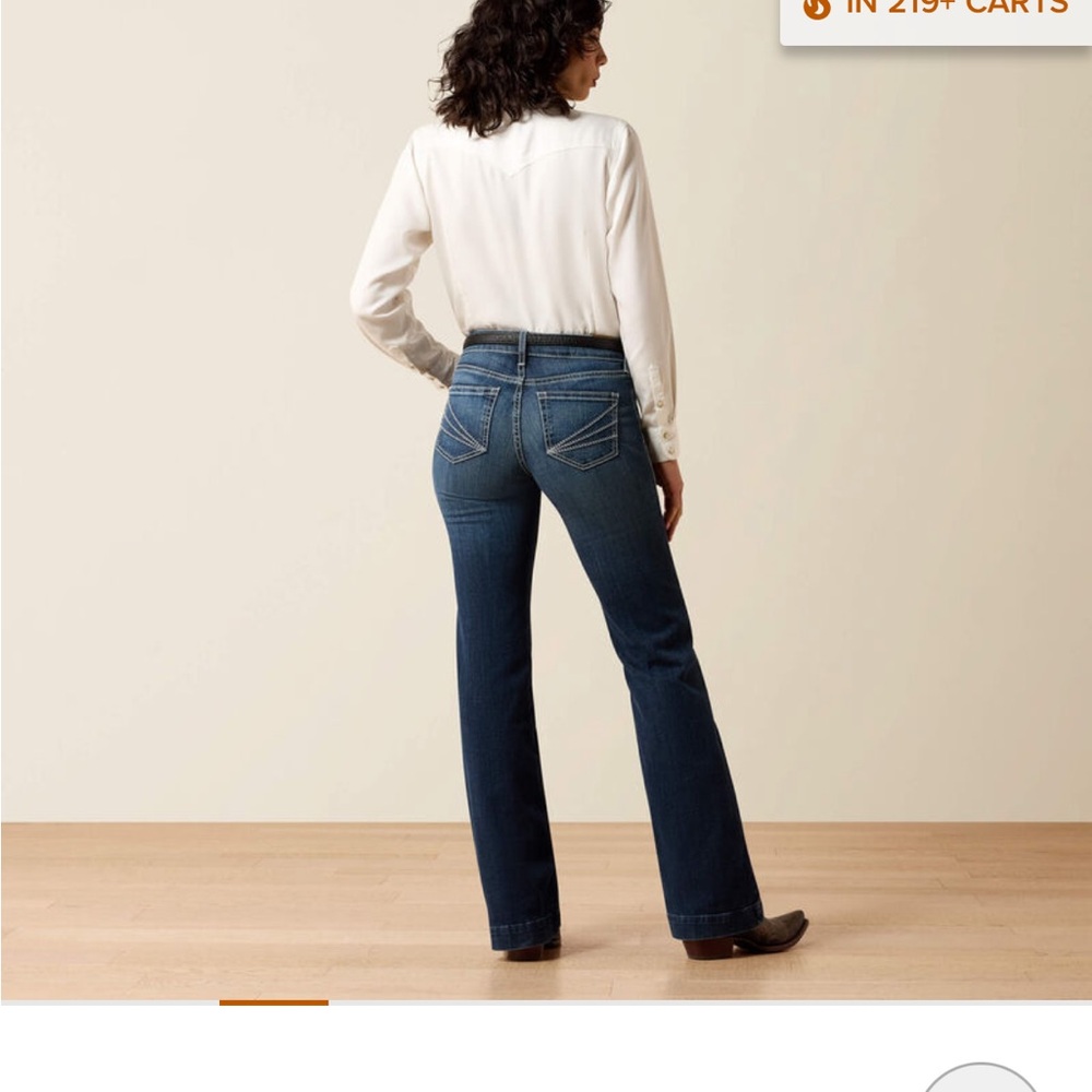 Ariat Women's Dark Blue Trouser Jeans